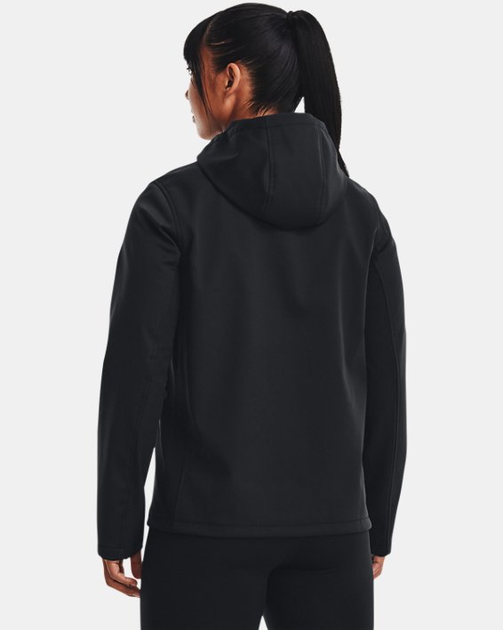 Women's UA Storm ColdGear® Infrared Shield 2.0 Hooded Jacket, Black, pdpMainDesktop image number 1